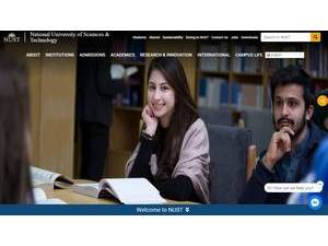 National University of Sciences and Technology's Website Screenshot
