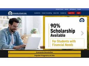 University of South Asia's Website Screenshot