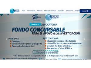 Universidad Especializada de Las Americas's Website Screenshot