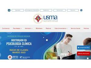 Santa María La Antigua Catholic University's Website Screenshot