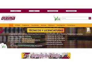 Universidad Tecnológica Oteima's Website Screenshot