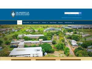 University of Papua New Guinea's Website Screenshot