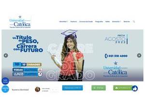 Our Lady of the Assumption Catholic University's Website Screenshot