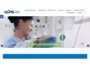 State University of Ponta Grossa's Site Screenshot