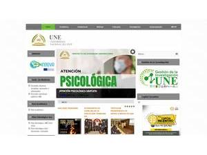 National University of the East, Paraguay's Website Screenshot
