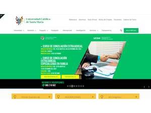 Universidad Católica de Santa María's Website Screenshot