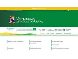 Universidade Estadual do Ceará's Website Screenshot