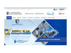 Santiago Antúnez de Mayolo National University's Website Screenshot