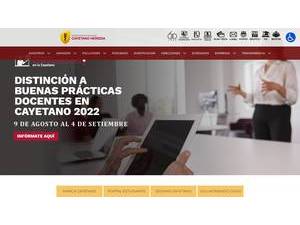 Universidad Peruana Cayetano Heredia's Website Screenshot