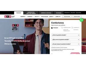 Universidad Tecnológica del Peru's Website Screenshot