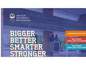 Angeles University Foundation's Website Screenshot