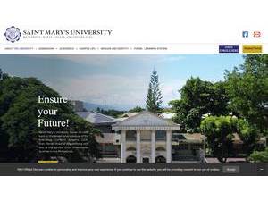 Saint Mary's University of Bayombong's Website Screenshot