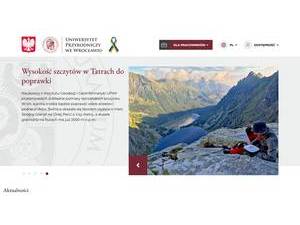 Uniwersytet Przyrodniczy we Wroclawiu's Website Screenshot