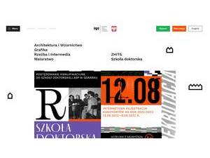 Academy of Fine Arts in Gdansk's Website Screenshot