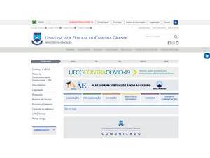 Universidade Federal de Campina Grande's Website Screenshot