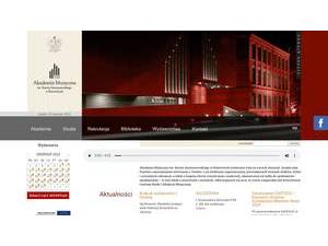 Akademia Muzyczna im. Karola Szymanowskiego w Katowicach's Website Screenshot