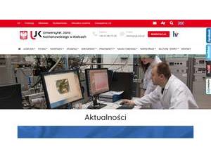 Uniwersytet Jana Kochanowskiego w Kielcach's Website Screenshot