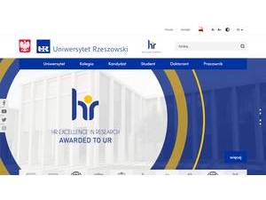 Uniwersytet Rzeszowski's Website Screenshot