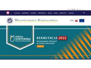 Politechnika Koszalinska's Website Screenshot