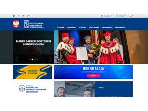 Politechnika Rzeszowska im. Ignacego Lukasiewicza's Website Screenshot