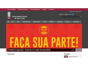 Universidade Federal de Ouro Preto's Website Screenshot