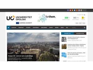 University of Opole's Website Screenshot