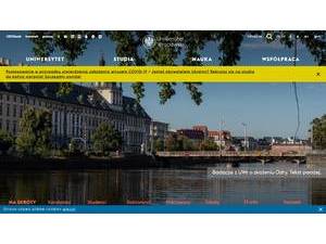 Uniwersytet Wroclawski's Website Screenshot