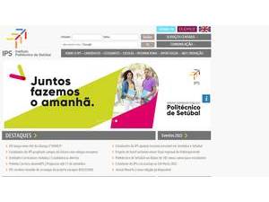 Instituto Politécnico de Setúbal's Website Screenshot