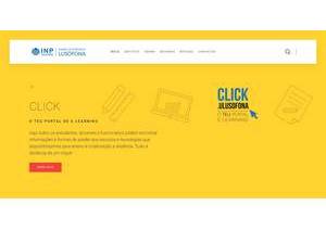Instituto Superior de Novas Profissões's Website Screenshot
