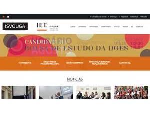 Higher Institute of Entre Douro and Vouga's Website Screenshot