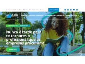 Atlântica University's Website Screenshot