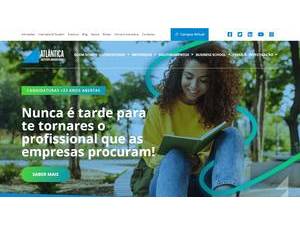 Universidade Atlântica's Website Screenshot