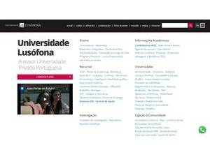Lusophone University of Humanities and Technologies's Website Screenshot