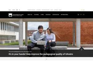Universidade de Aveiro's Website Screenshot