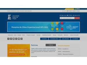 Universidade Federal de Sergipe's Website Screenshot