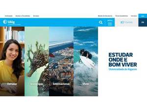 Universidade do Algarve's Website Screenshot