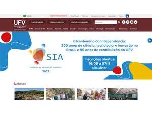 Universidade Federal de Viçosa's Website Screenshot