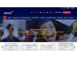 Universitatea Româno-Americana's Website Screenshot