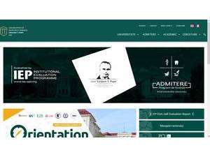 Universitatea de Medicina si Farmacie Gr. T. Popa's Website Screenshot