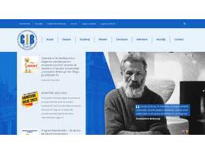 Universitatea Constantin Brâncusi's Website Screenshot