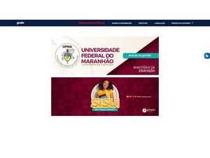 Universidade Federal do Maranhão's Website Screenshot