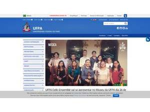 Federal University of Pará's Site Screenshot
