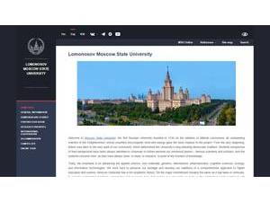 Moscow State University's Website Screenshot