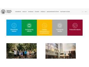 Trnava University's Website Screenshot