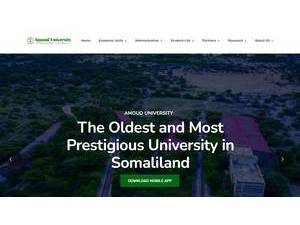Amoud University's Website Screenshot
