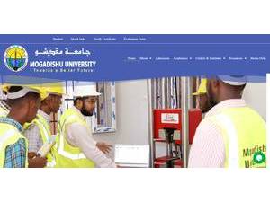 Jaamacadda Muqdisho's Website Screenshot