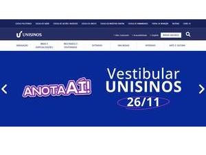 Universidade do Vale do Rio dos Sinos's Website Screenshot