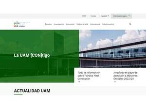 Universidad Autónoma de Madrid's Website Screenshot
