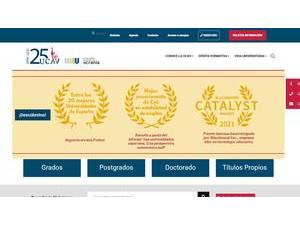 Catholic University of Avila's Website Screenshot