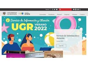 University of Granada's Website Screenshot